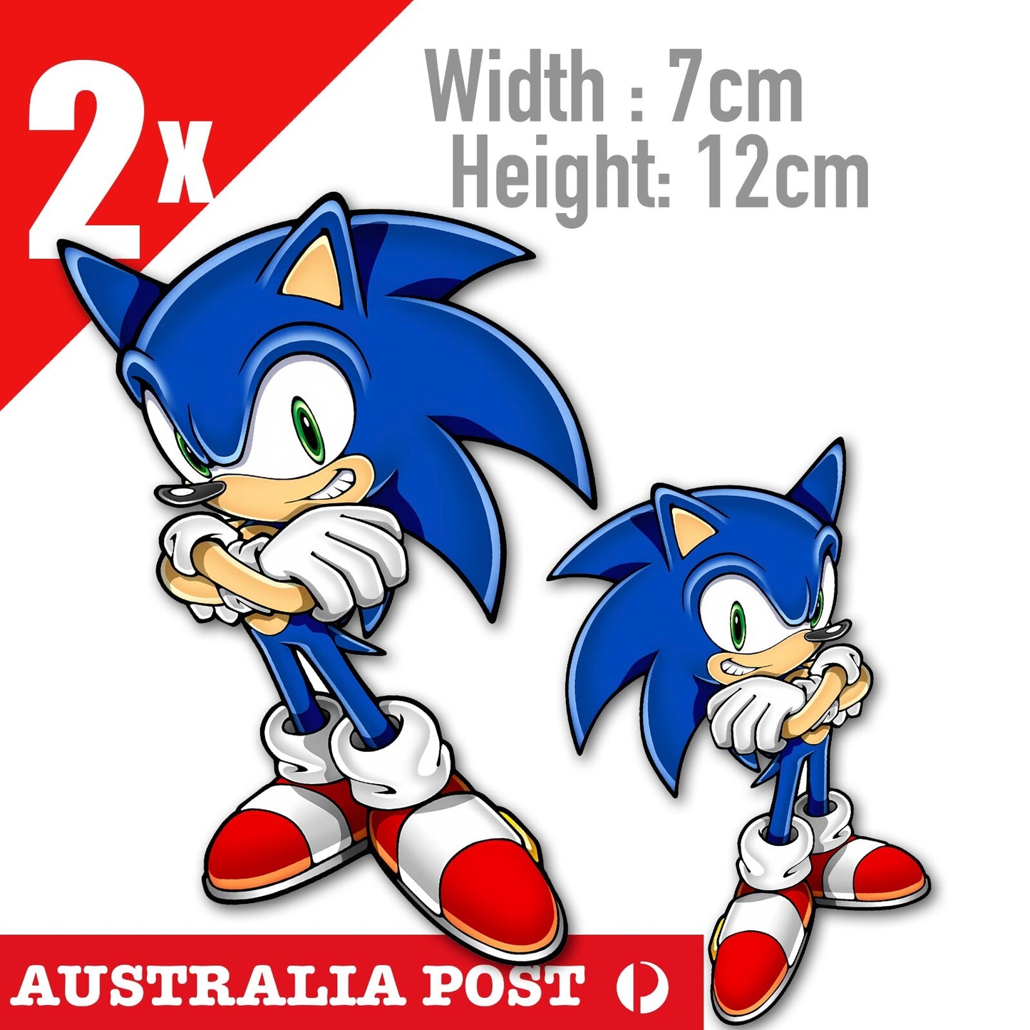 Sonic The Head hog SEGA GAME Character ,Laptop , Car Vinyl Sticker