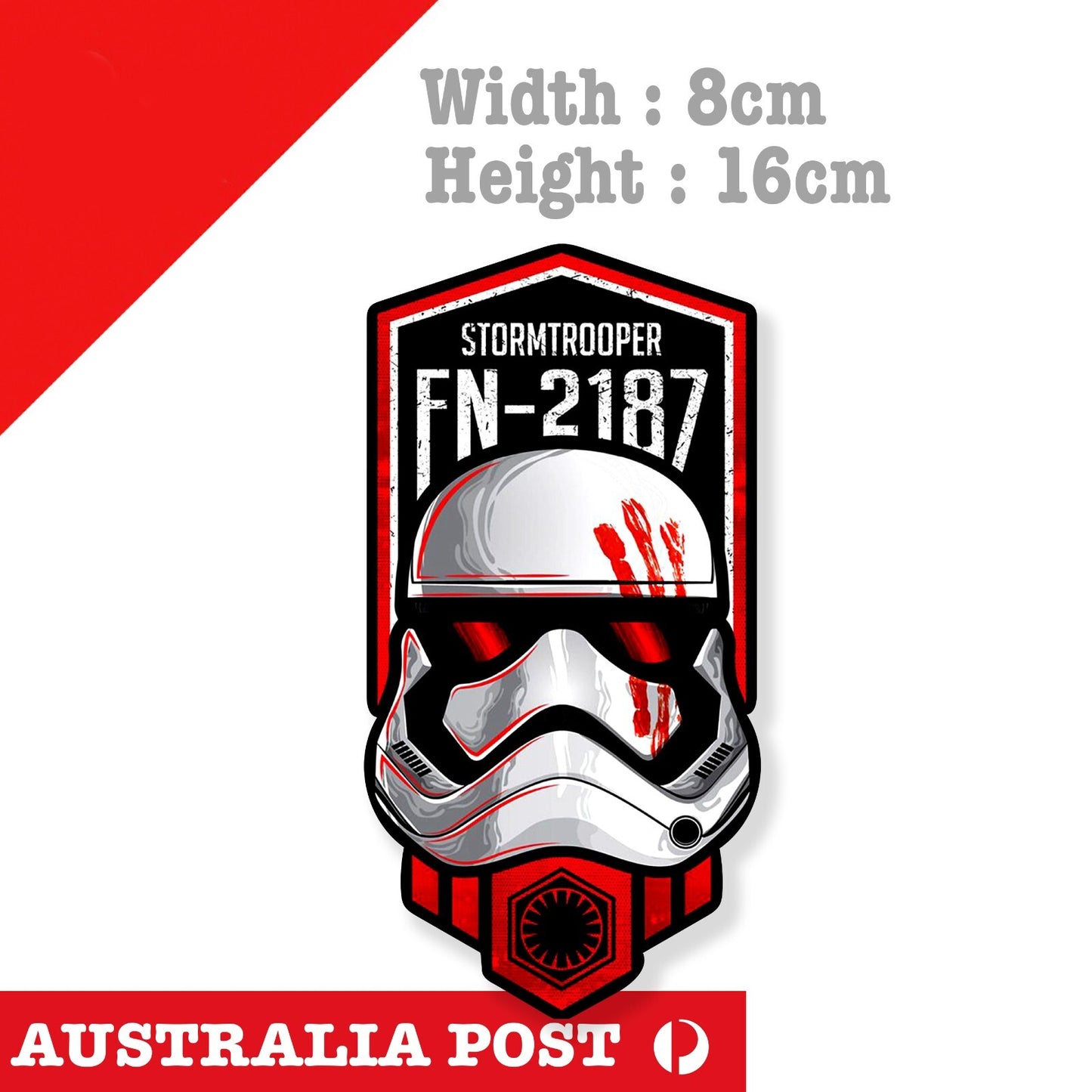 Star Wars,Fin Stormtrooper FN-2187 Star Wars Laptop , Car Decal Sticker