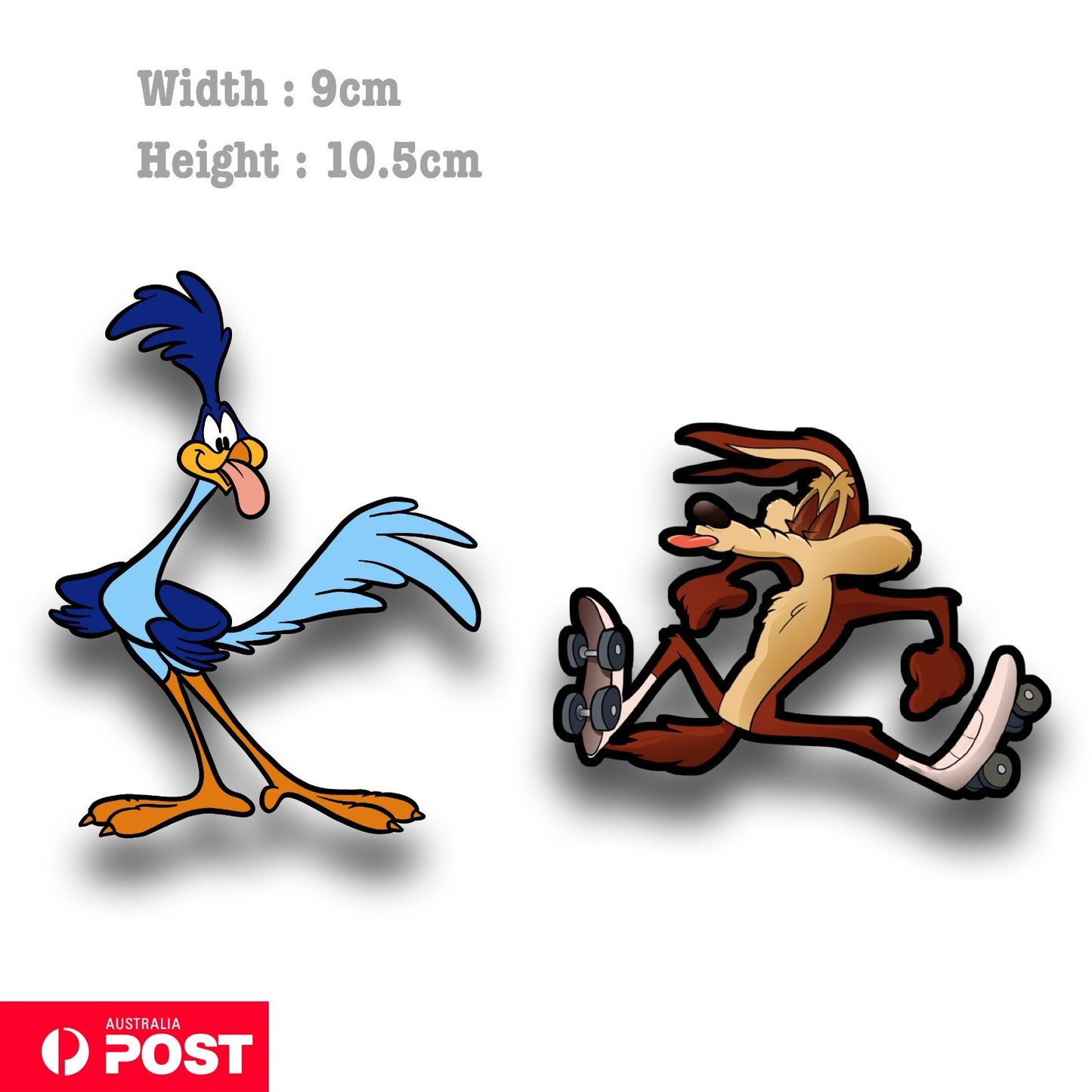 Road Runner and Wile E Coyote Funny Decal Sticker