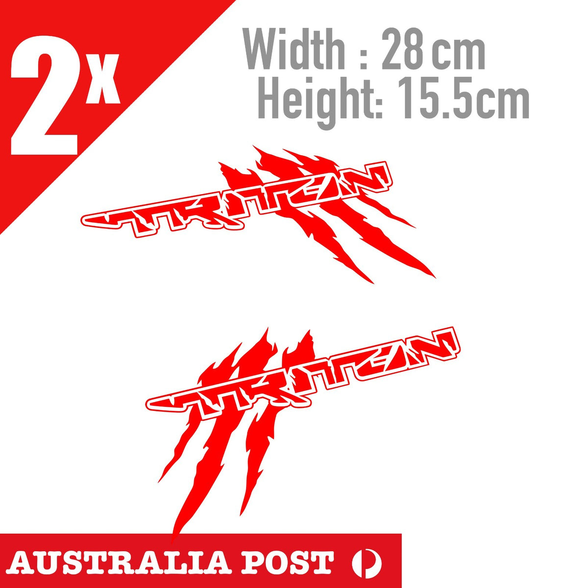 Mitsubishi L200 Triton 4x4 UTE Off Road 4WD Stickers
