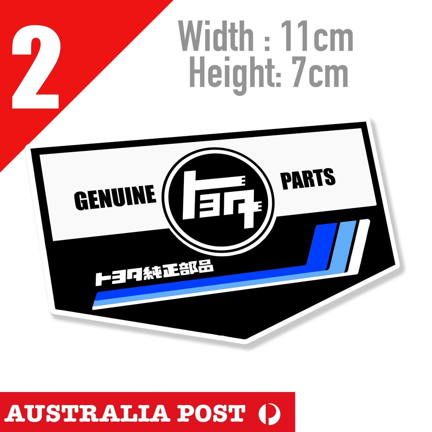 Toyota TRD Vintage Logo 4x4 Hilux Off Road 4WD Vinyl Stickers