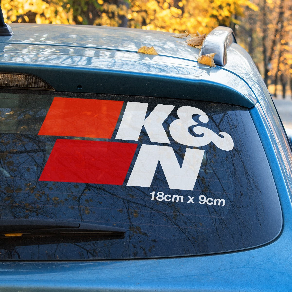K&N Oil Filter Logo Car Window Vinyl Sticker