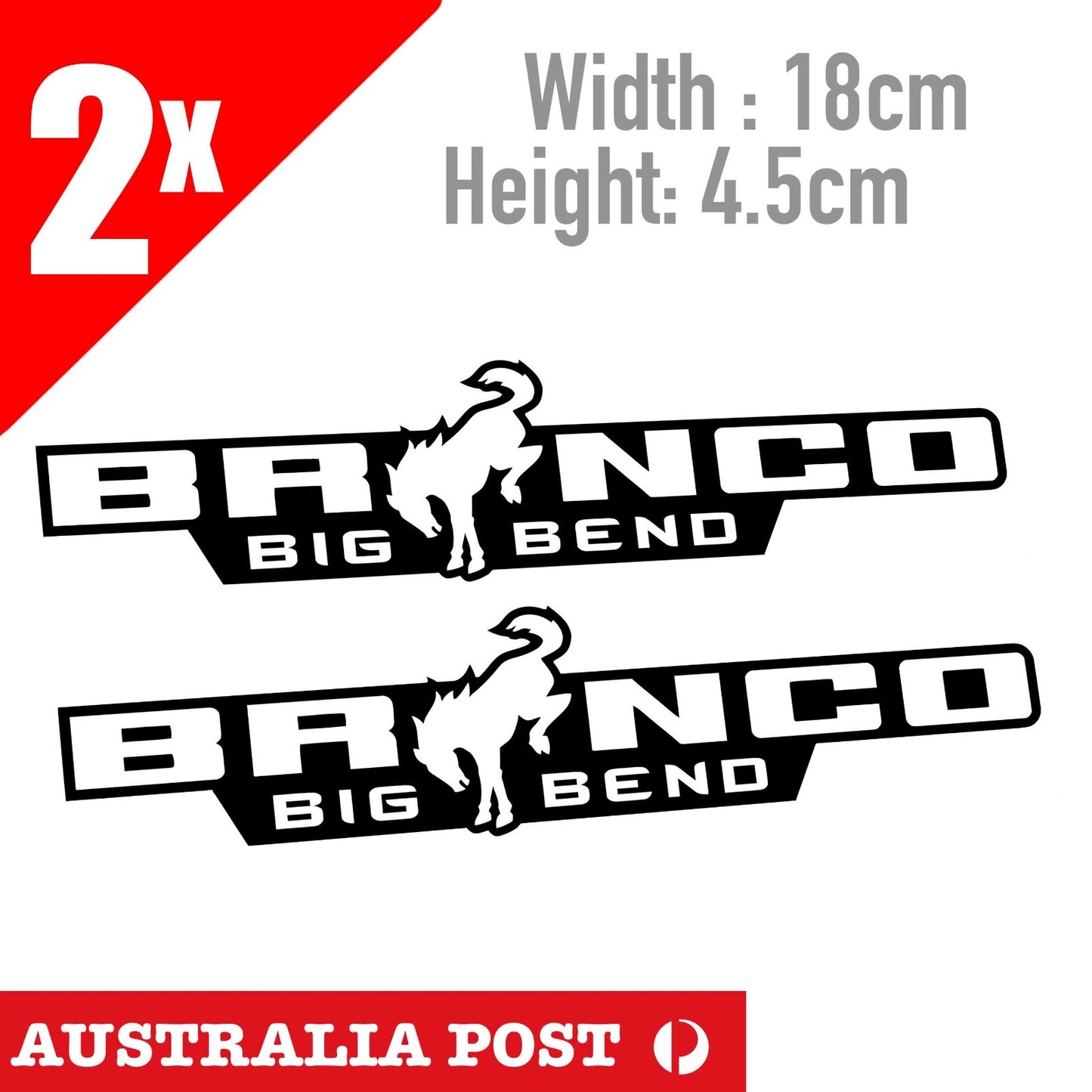 Ford Bronco BIG Bend Logo Banner Sticker