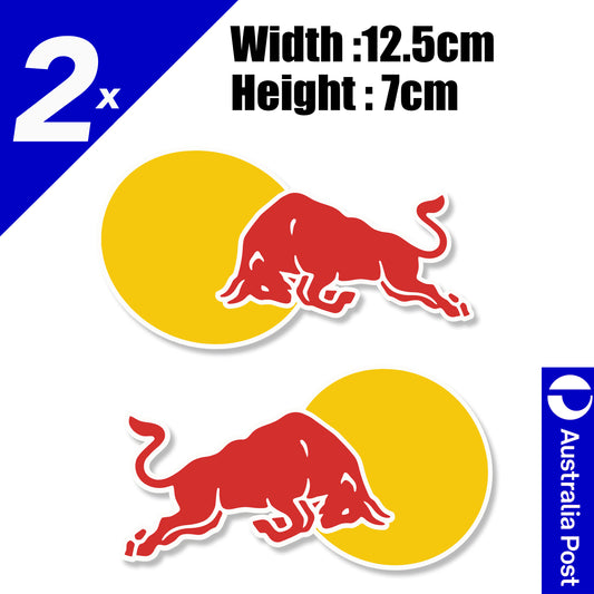 Red Bull Logo Racing Laptop , Car  Vinyl  Sticker