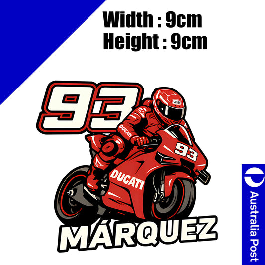 Marc Marquez 93 Motorcycle Helmet , MotoGP, SHOEI STICKER