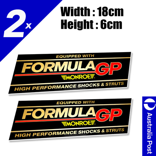 MONROE Formula GP Shocks JDM Vintage Banner Stickers