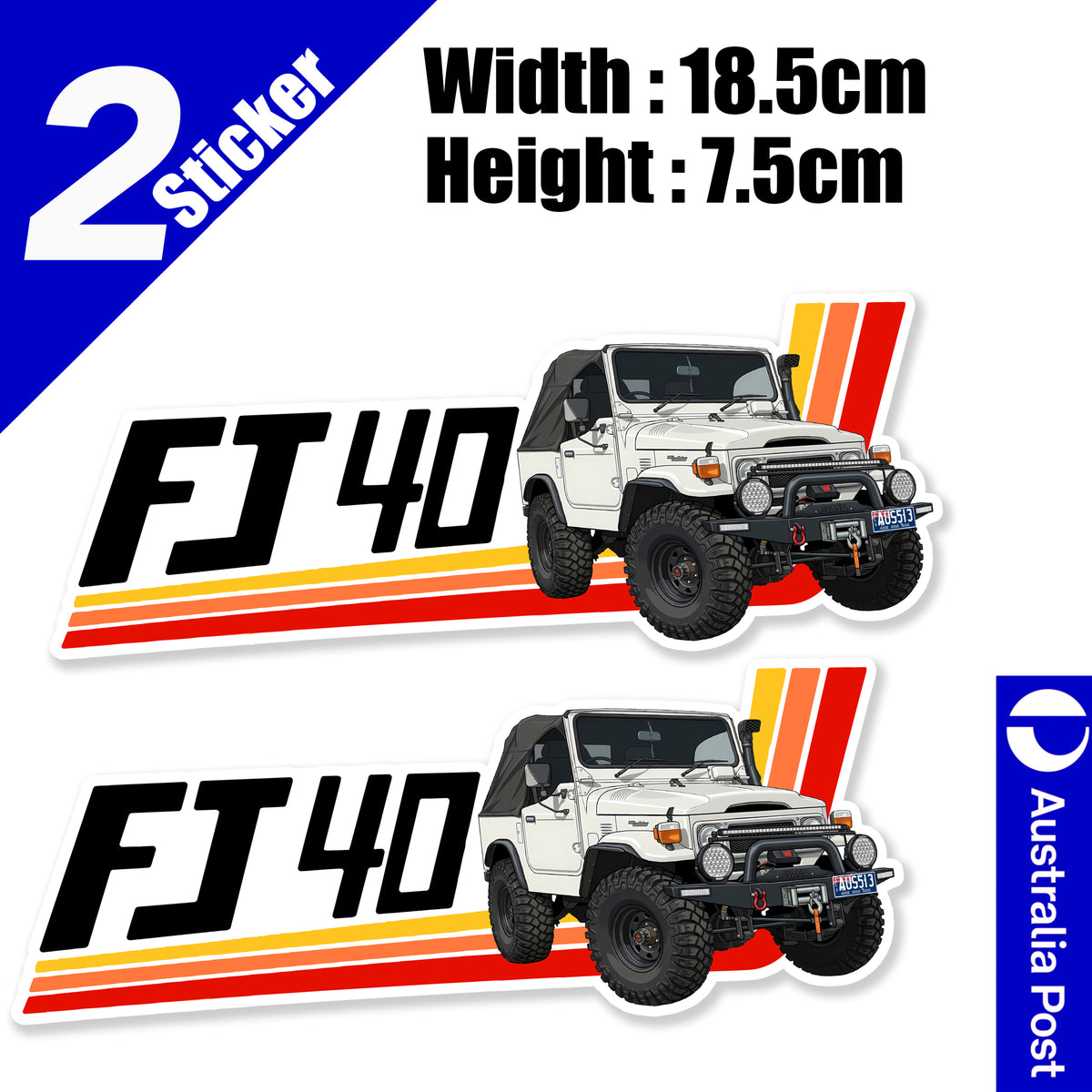 VINTAGE FJ40 STICKER ASSUE Plate ,TOYOTA FJ40 LANDCRUISER OFF-ROAD TRD
