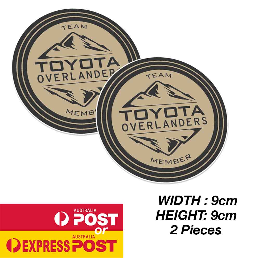 TOYOTA Off Road Overland Member Round Logo Sticker