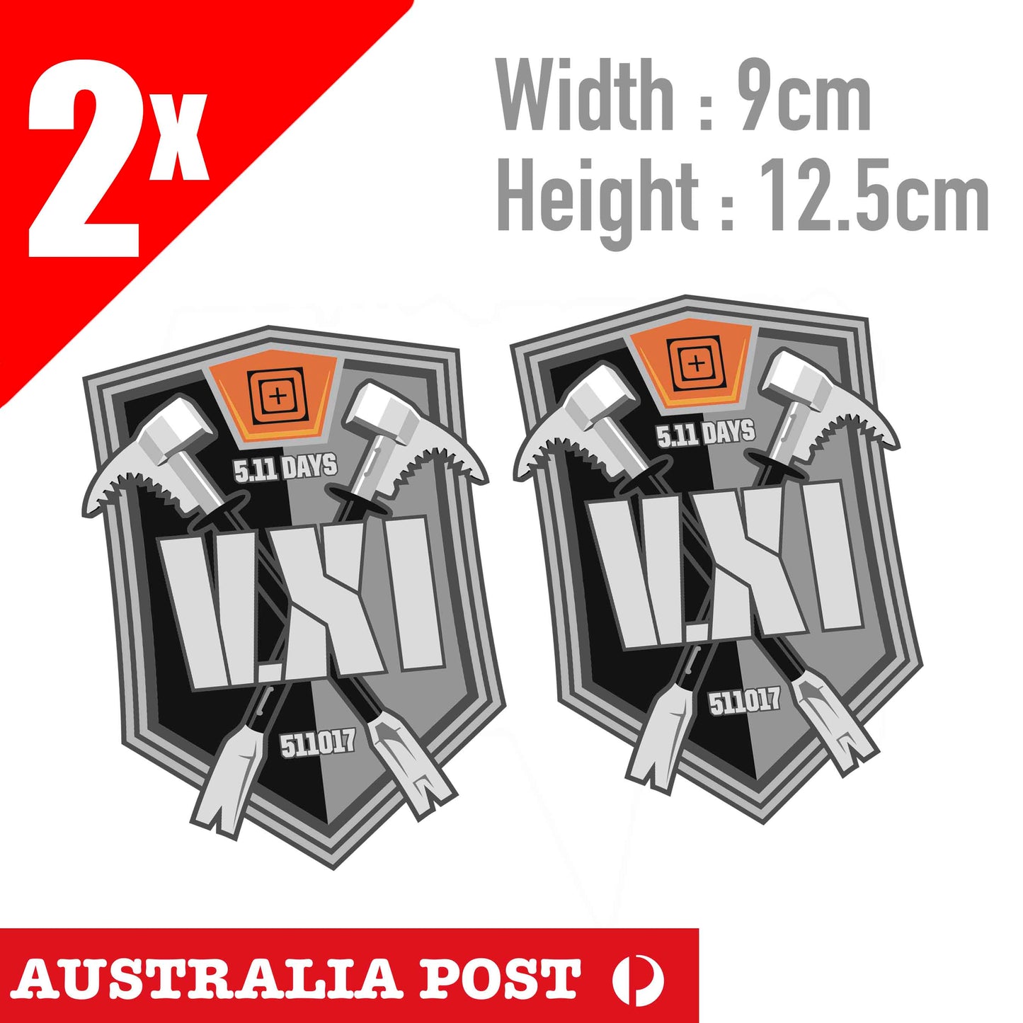 Share 5.11 Tactical Military 5.11 Days Logo Sticker
