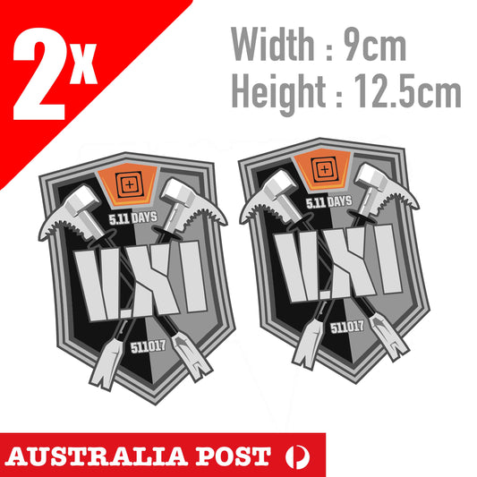 Share 5.11 Tactical Military 5.11 Days Logo Sticker