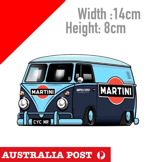 VW Bus MARTINI RACING Sticker