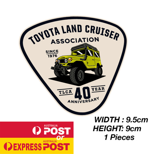 TOYOTA Land Cruiser Association 40th Anniversary Off Road Yellow FJ140 Sticker