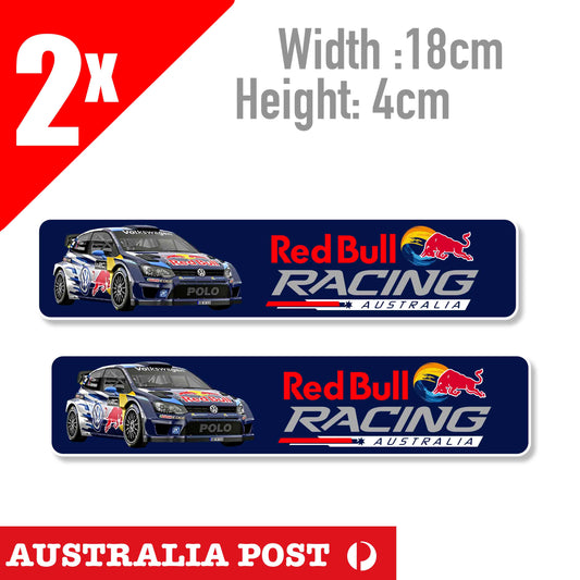 RED BULL VW Golf Racing Banner Sticker