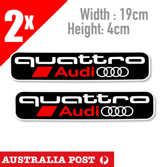 AUDI R8 Quattro Logo, QUATTRO AUDI Sticker