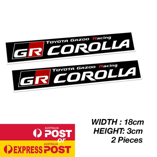 TOYOTA COROLLA GR GAZOO Racing Banner Sticker