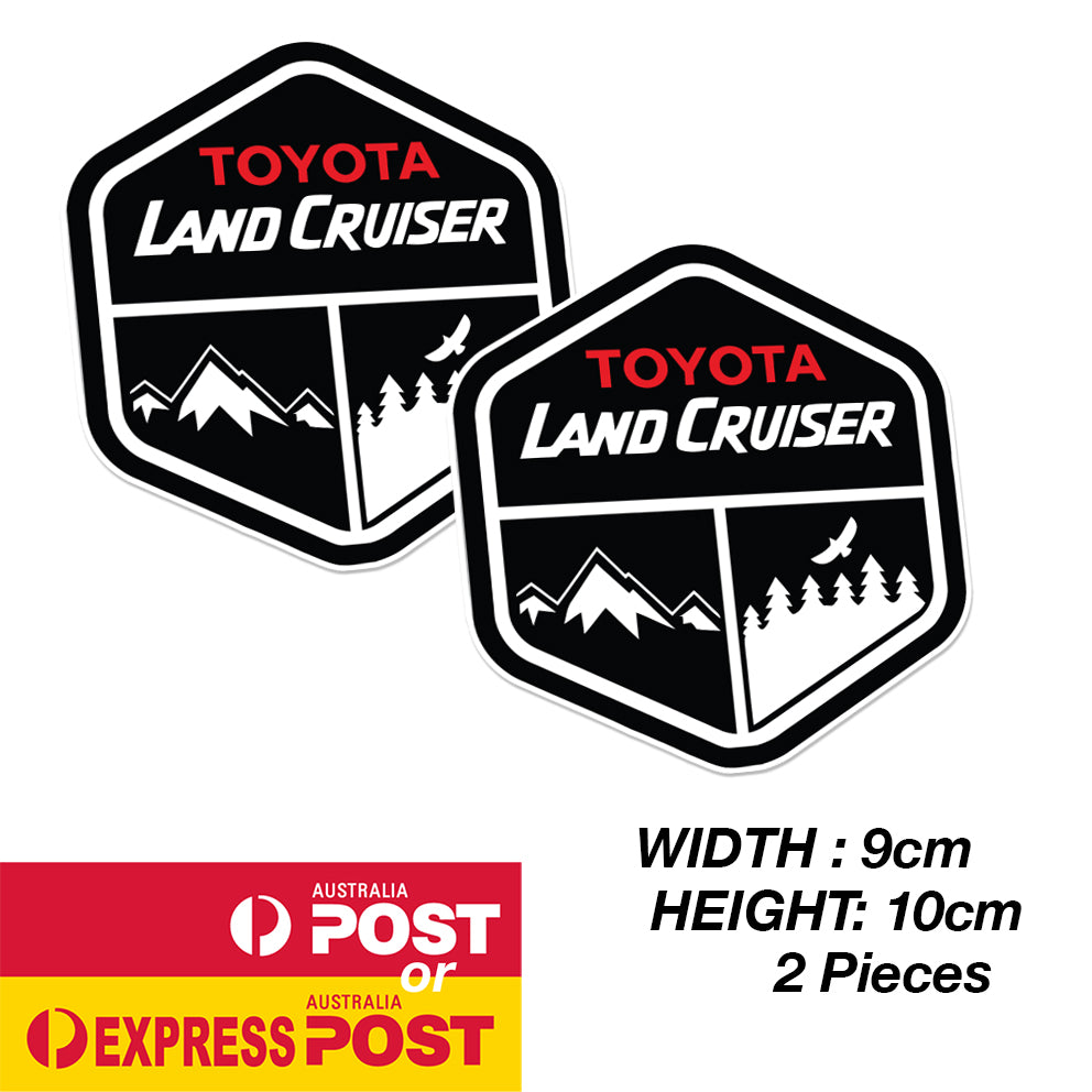 TOYOTA Land Cruiser Mountain Off Road Badge Sticker