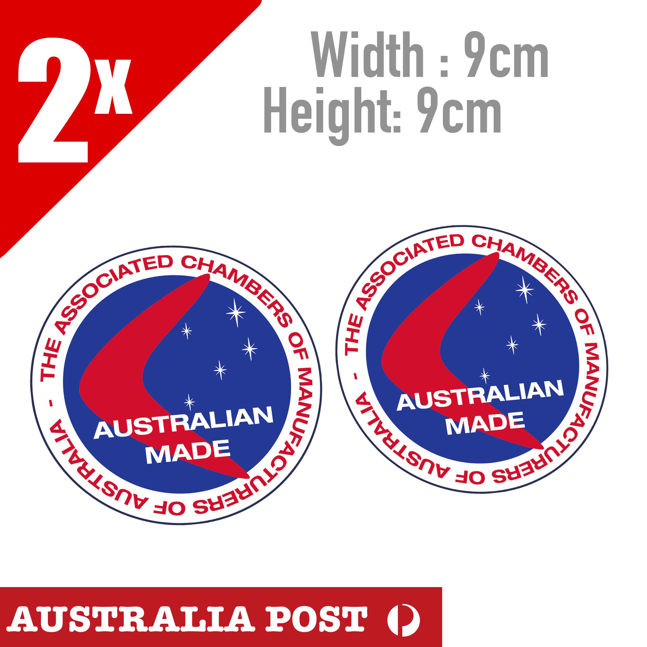 Australian Made Vintage Aussie Made Round Sticker – Astro Stickers