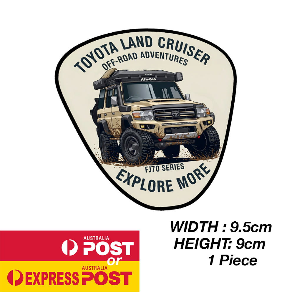 TOYOTA OFF ROAD 70 Series Explore More Mud Sticker