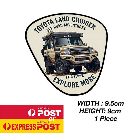 TOYOTA OFF ROAD 70 Series Explore More Mud Sticker