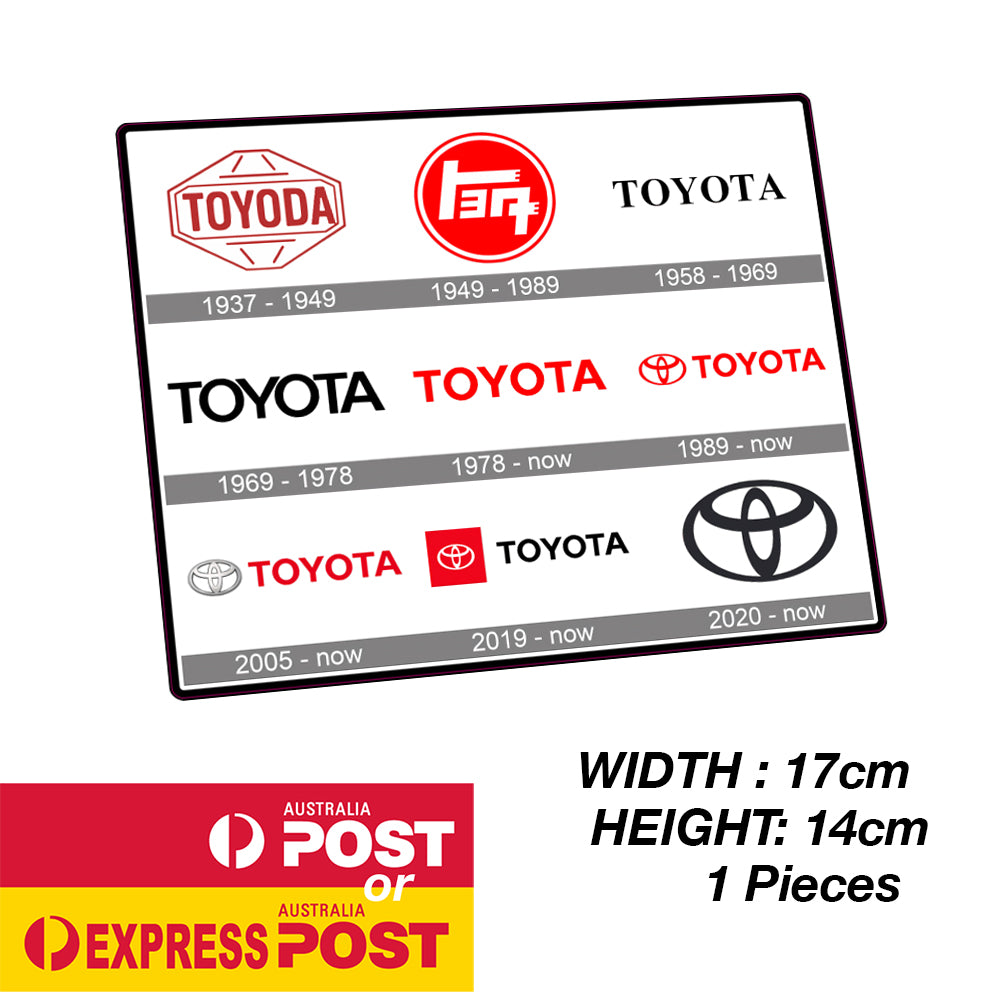 TOYOTA Logo History Sticker