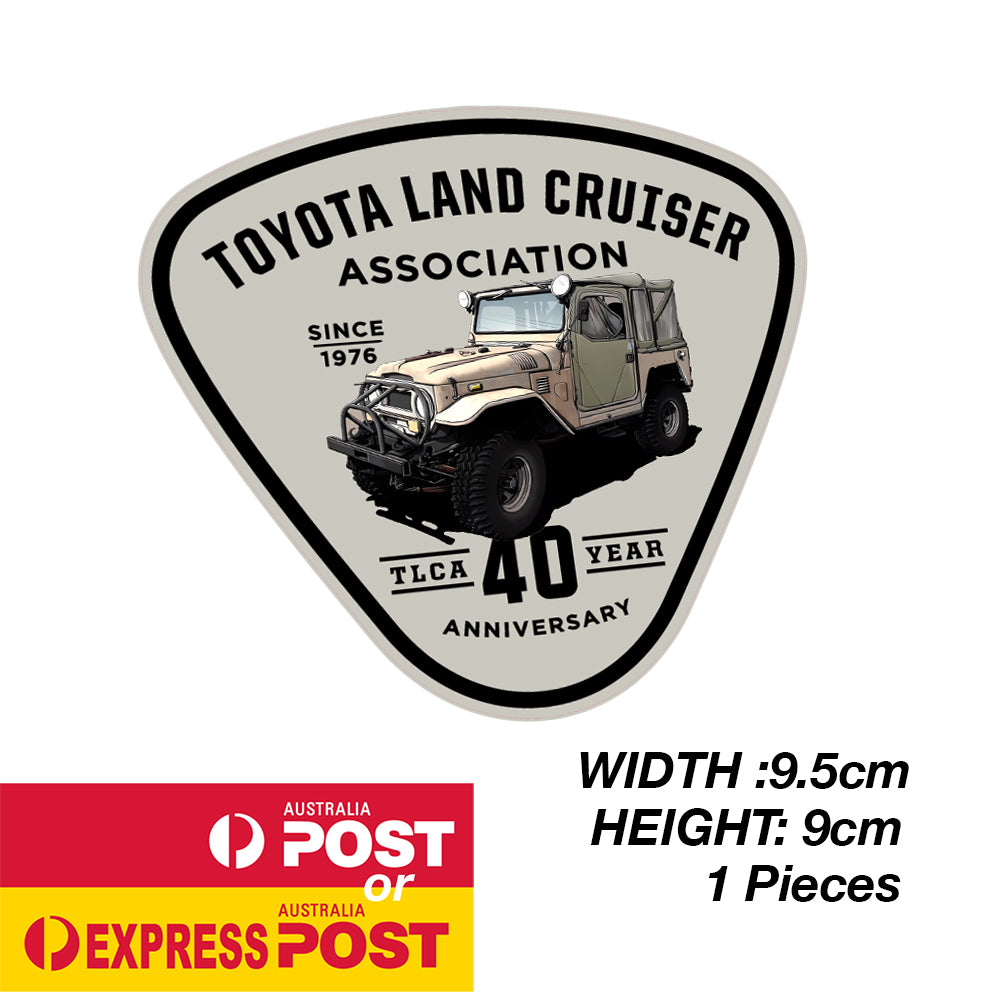TOYOTA Land Cruise 4x4  Association Logo 4WD Vintage Sticker