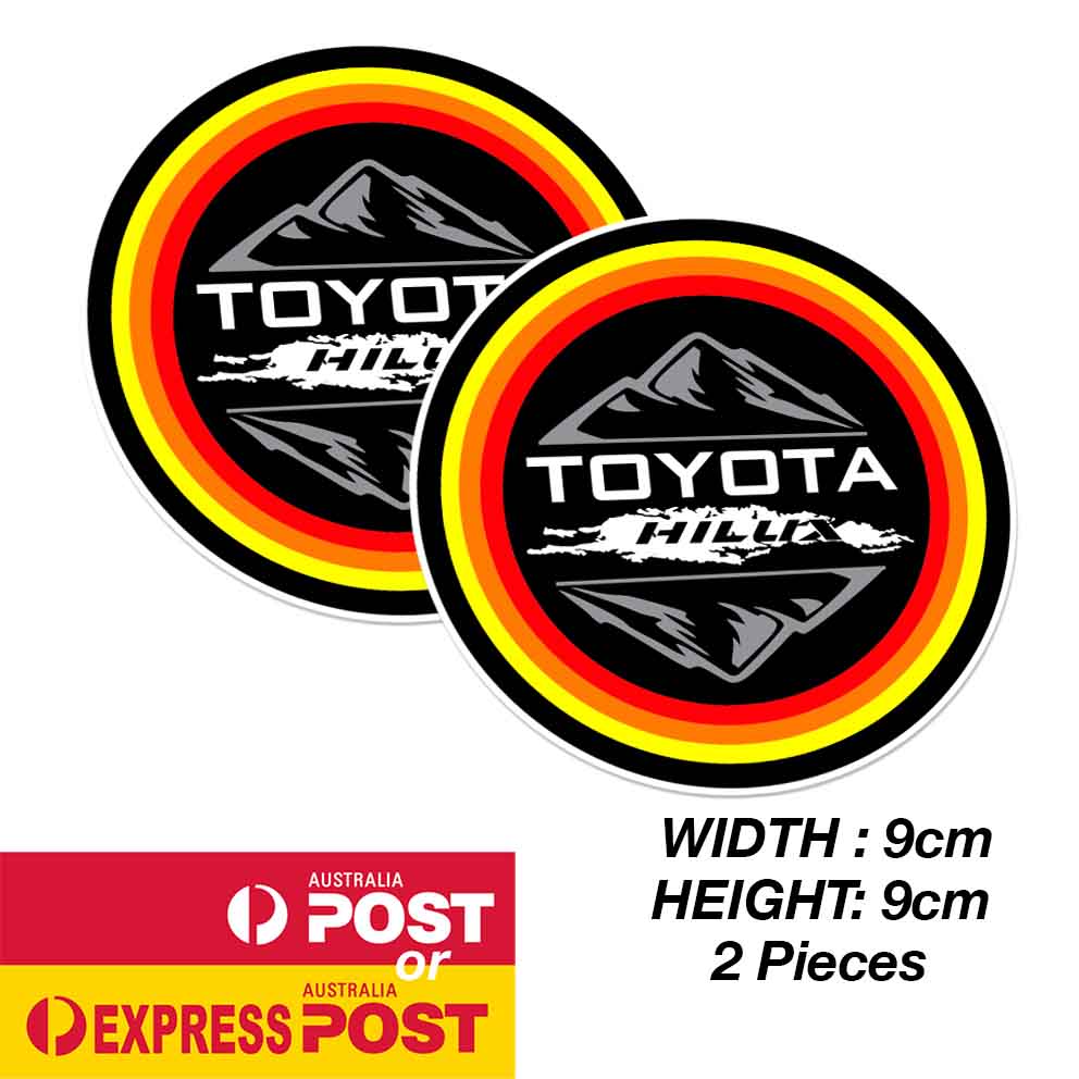 TOYOTA Hilux Off Road Mountain Round Off Road Logo Sticker