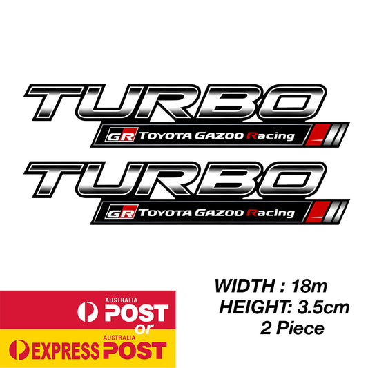 TOYOTA GR GAZOO Racing TURBO Sticker