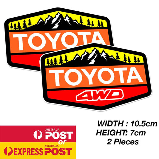 TOYOTA TRD Vintage 4WD Off Road Logo Off Road 4x4 Sticker