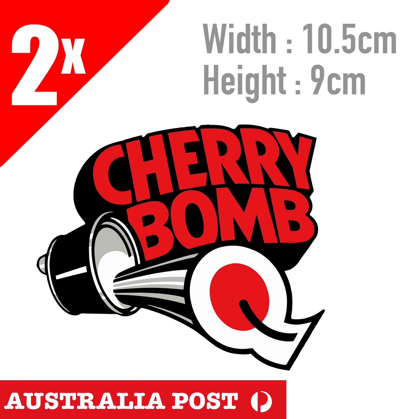 CHERRY BOMB Glasspack Mufflers - Vintage 1970's Racing Decal/Sticker