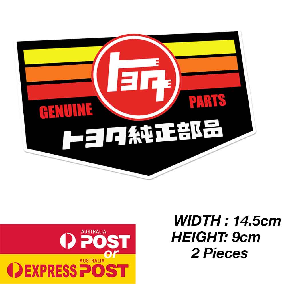 TOYOTA GENUINE PART JDM JAPANE Sticker