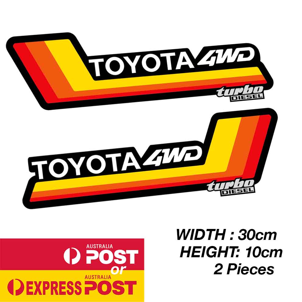 TOYOTA TRD Turbo Diesel Heritage Stripe  Banner Large Sticker