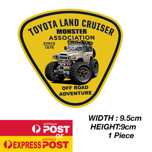 TOYOTA OFF ROAD FJ140 MONSTER Series Off Road Adventure Sticker