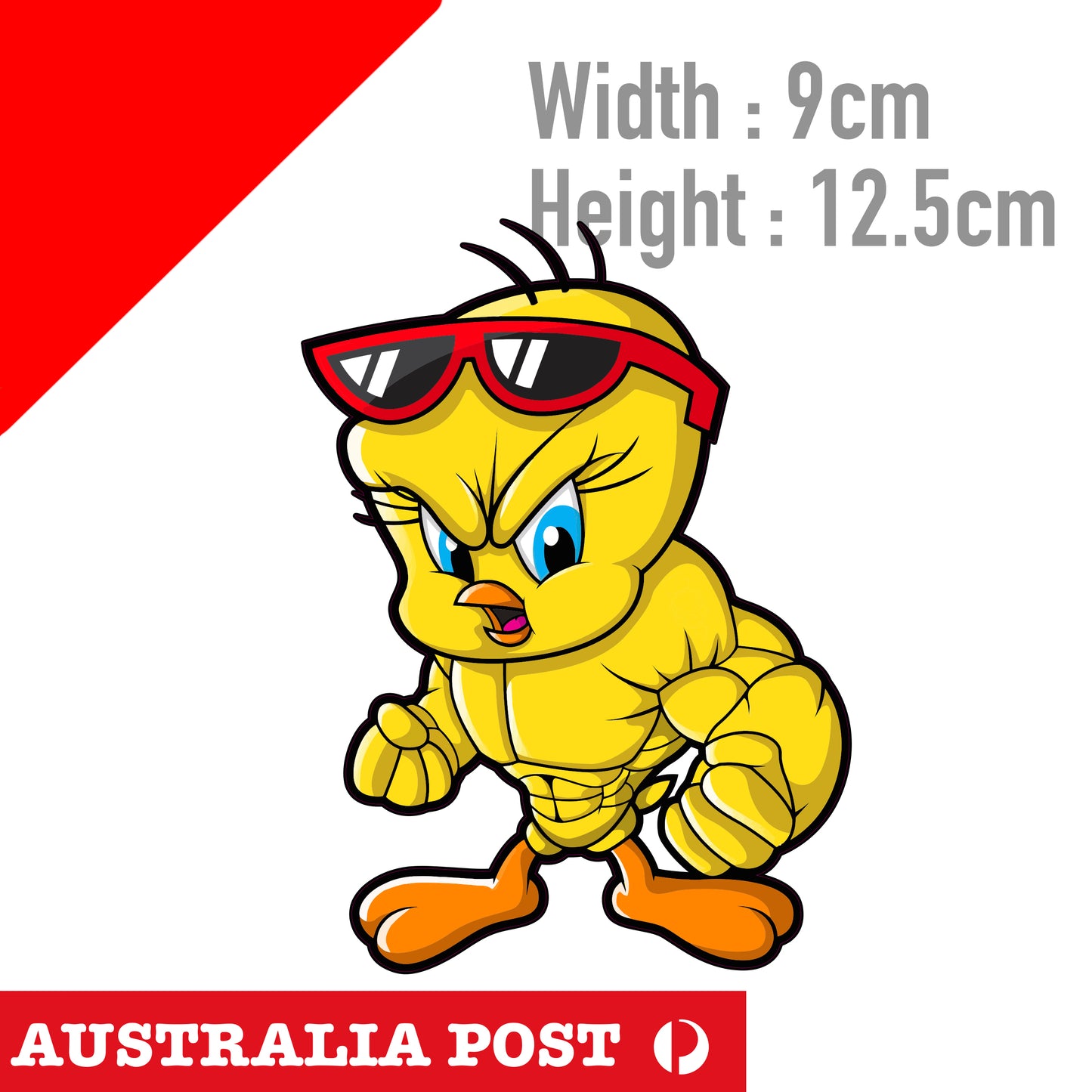 Looney Tunes Jacked Tweety Funny  Laptop , Car  Decal Sticker