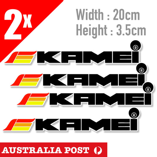 Kamei DECAL Spoiler Tuning Classic Car Roof WINDOW GARAGE Sticker