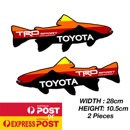 TOYOTA TRD Sport Racing Fish Sticker