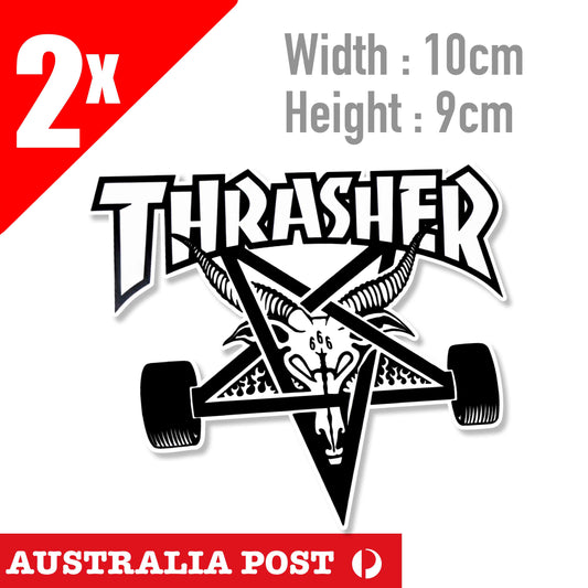 THRASHER 1981 Devil Logo ,666 Sticker