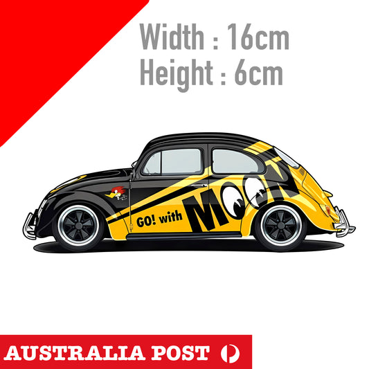 Mooneyes Hot Rod Accessoires Car Garage Man Cave Go VW Beetle Sticker