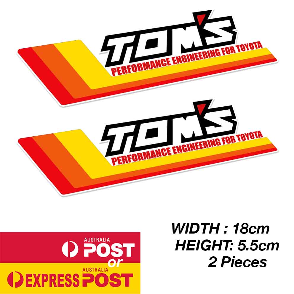 TOYOTA TOMS Performance Engineering Banner Sticker