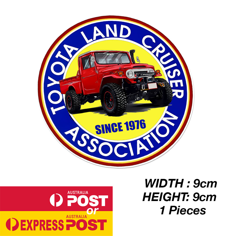 TOYOTA Land Cruiser RED FJ140 Association Round Sticker