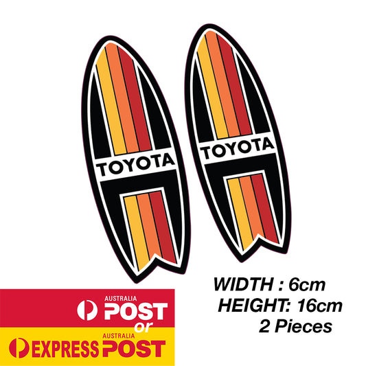 TOYOTA TRD SurfBoard Vintage Stripe Sticker