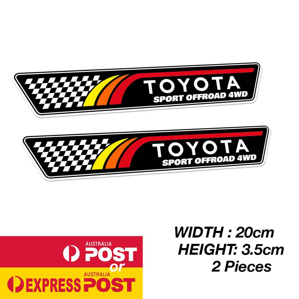 TOYOTA TRD SPORT Off Road 4WD Stripes Logo Sticker