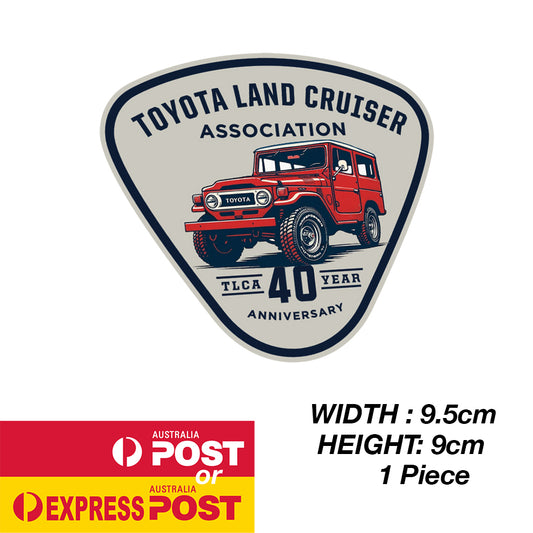 TOYOTA Land Cruiser 70 Series FJ140 Red Anniversary Sticker