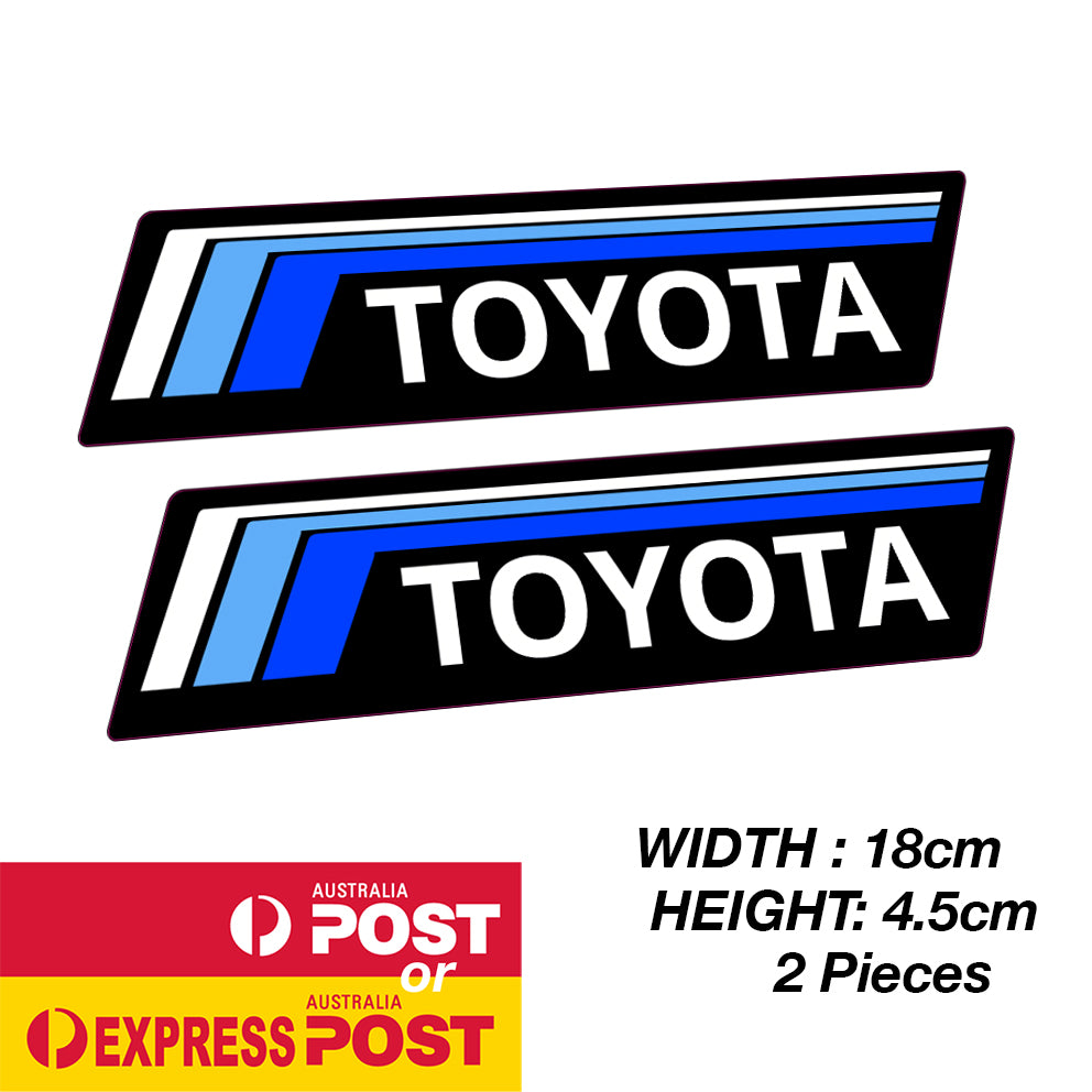 TOYOTA TRD Blue Stripe Vintage Sticker