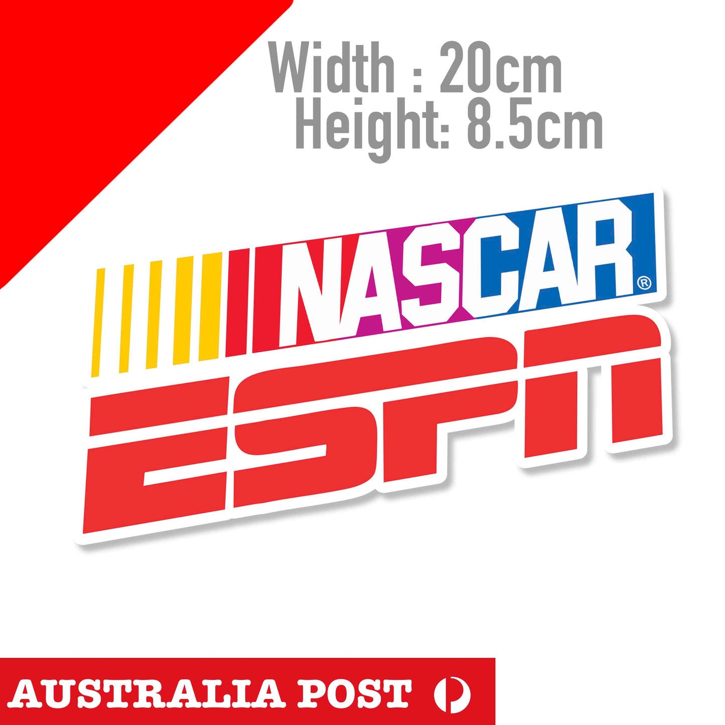 NASCAR ESPN Logo Racing Sticker