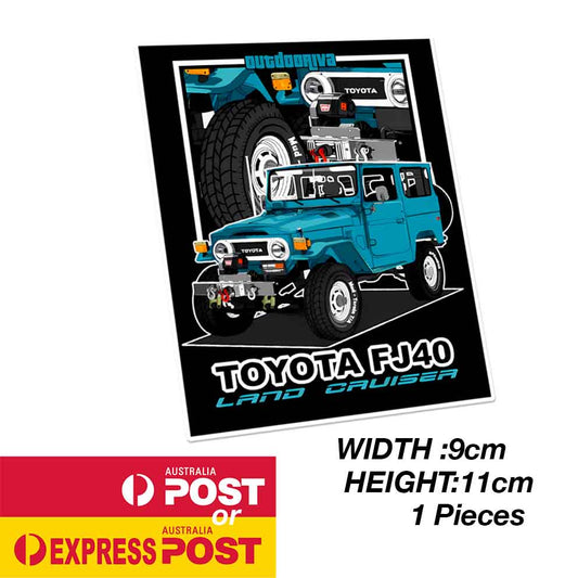 TOYOTA Land Cruiser FJ40 Vintage Sticker