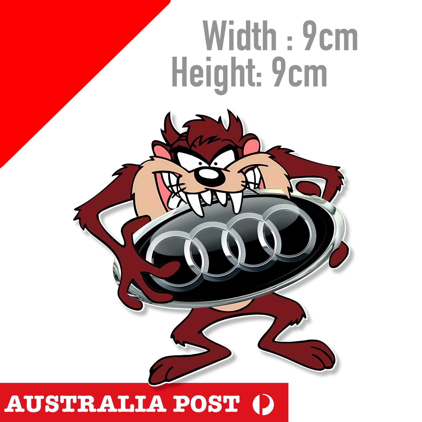AUDI Sport badge Taz the Devil  Logo, QUATTRO AUDI Sticker