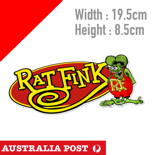 Rat Fink Logo Sticker