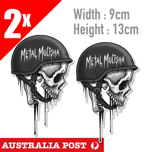 Metal Mulisha ,Skull Head Soldier Sticker