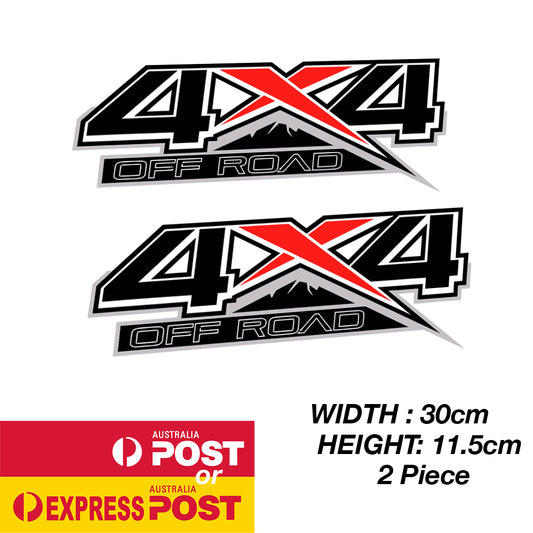 4x4 OFF Logo, UTE, 4WD, Toyota, Mitsubishi, FORD Ranger Large Sticker