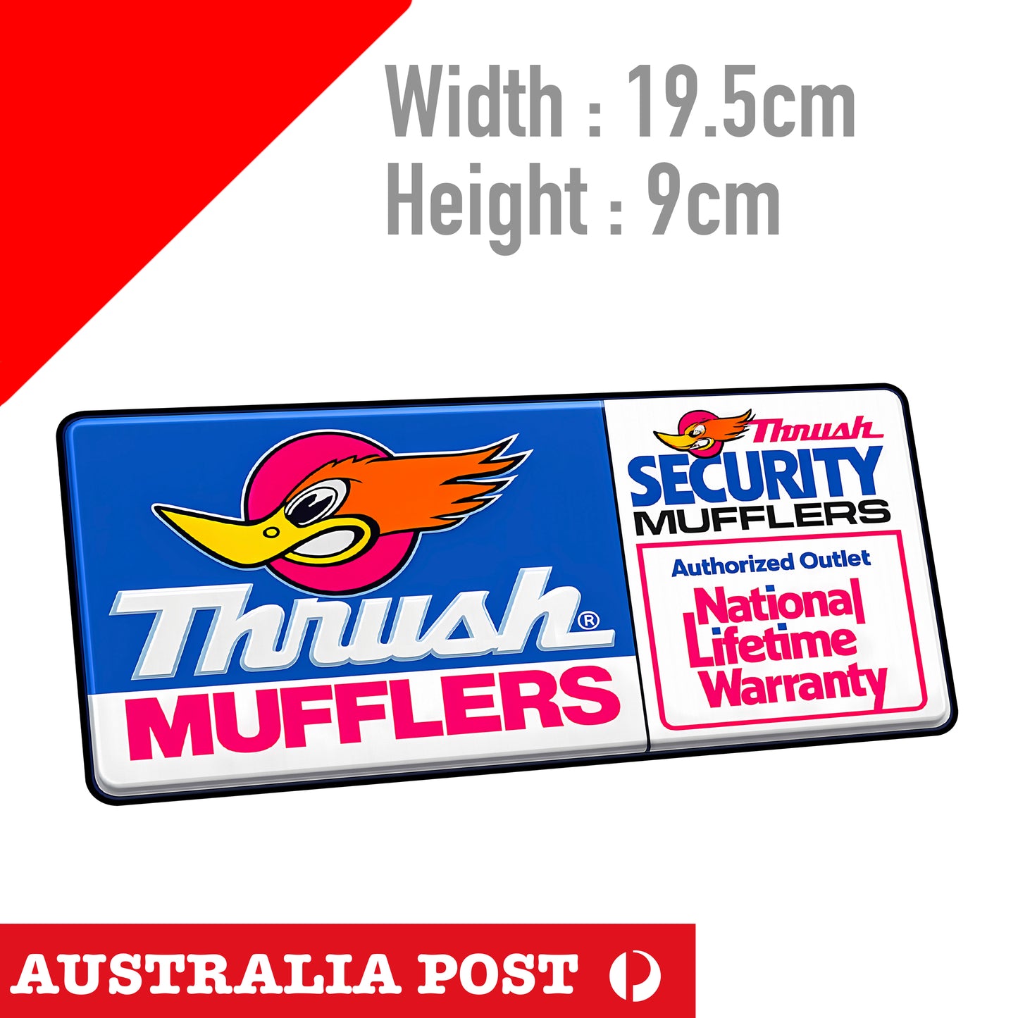 THRUSH Mufflers Vintage MUFFLER Retro Sticker